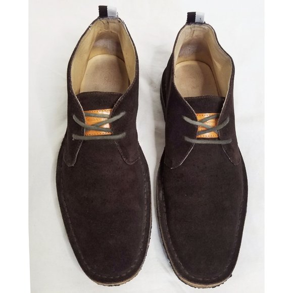 Coach Anthony Mens Dark Brown Suede Leather Chukka Shoes Boots 9M - Picture 2 of 6